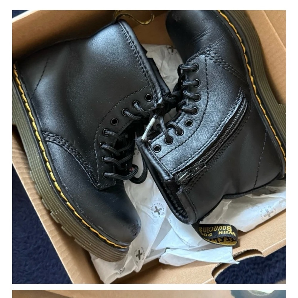 Dr. Martens Black Leather Boots